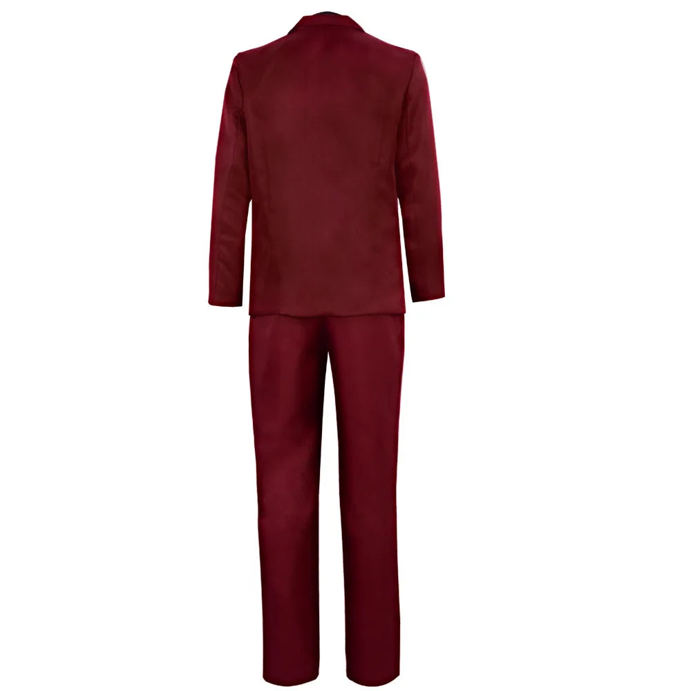 One Piece Sanji Cosplay Costume Red Suit
