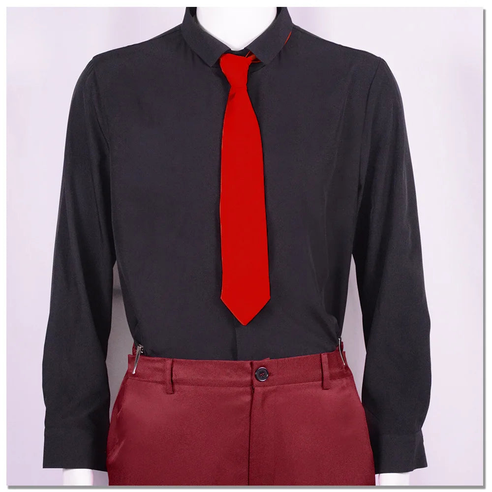 One Piece Sanji Cosplay Costume Red Suit