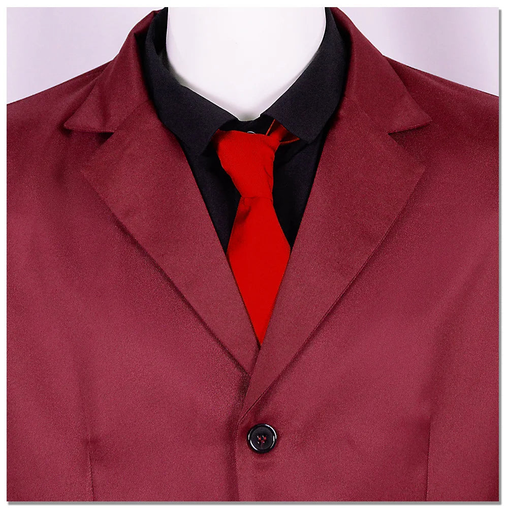 One Piece Sanji Cosplay Costume Red Suit