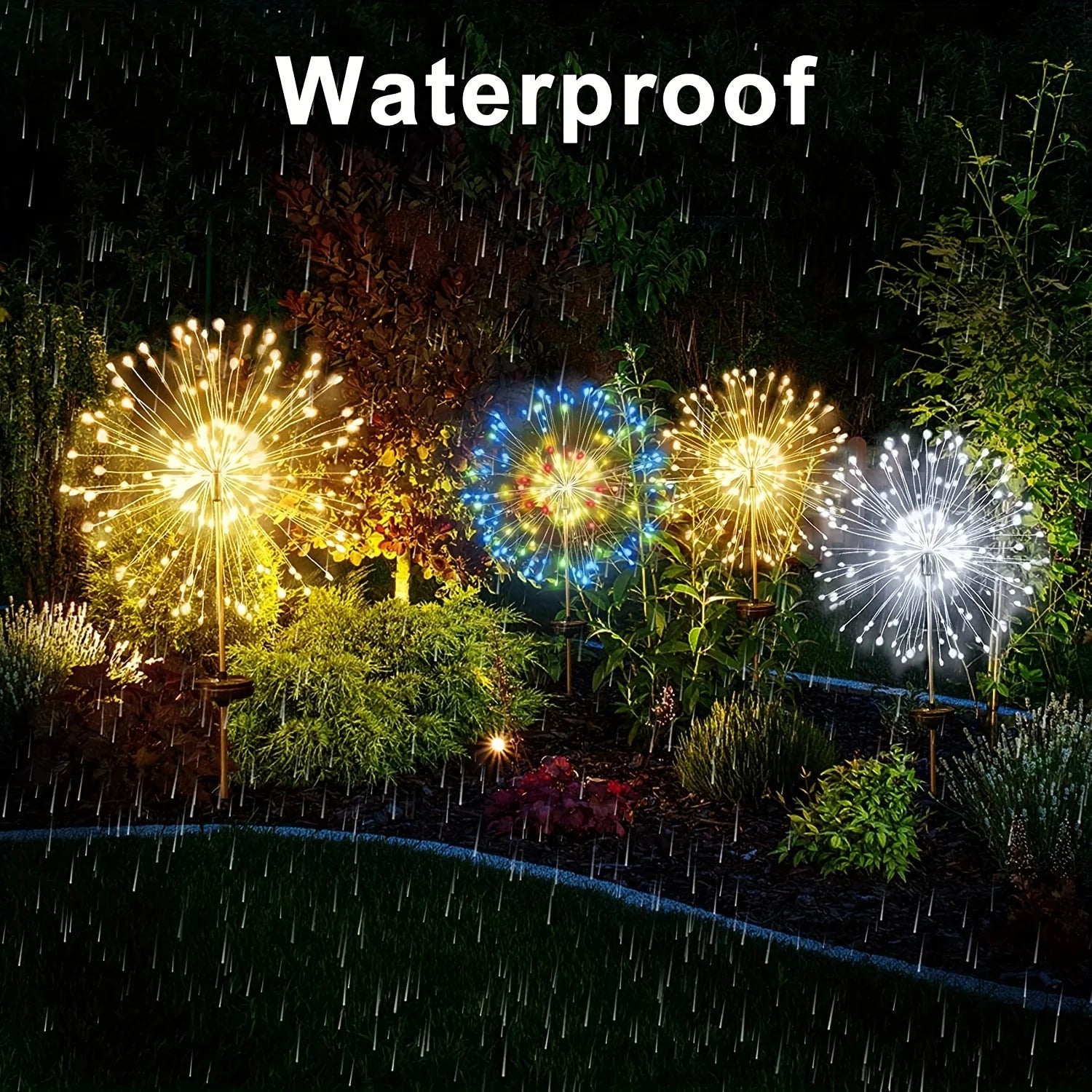 Solar Fireworks Lights Outdoor