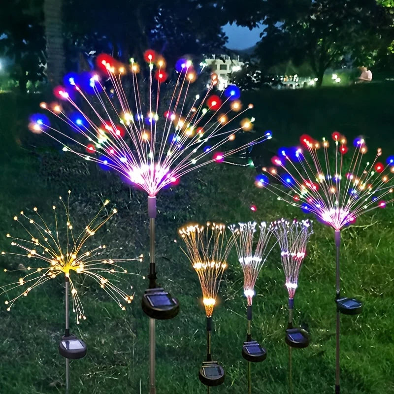 Solar Fireworks Lights Outdoor