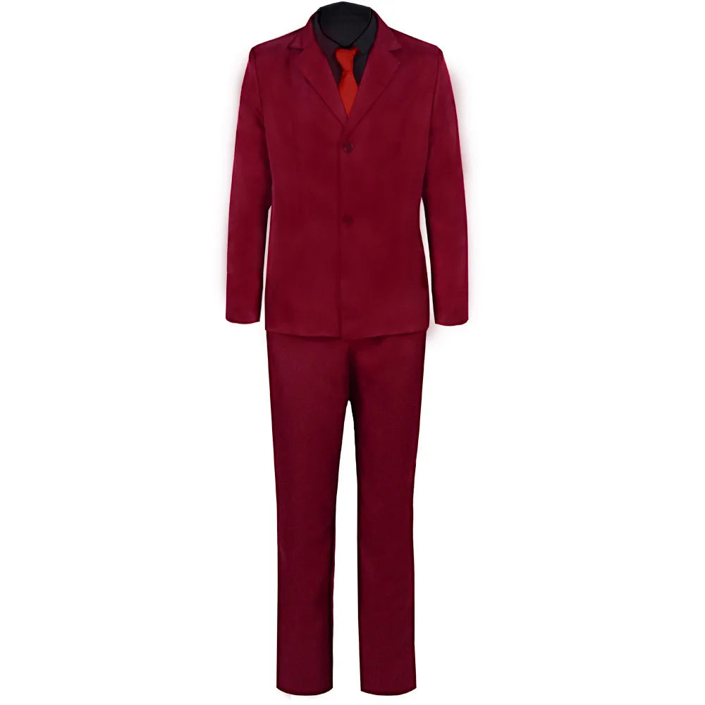 One Piece Sanji Cosplay Costume Red Suit