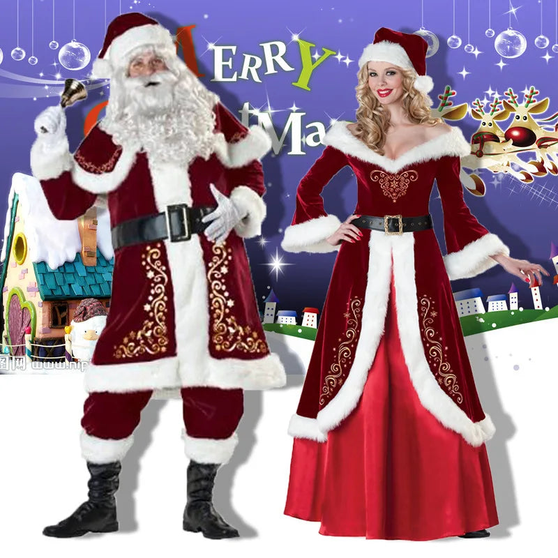 Christmas Santa Claus Costume  Adult