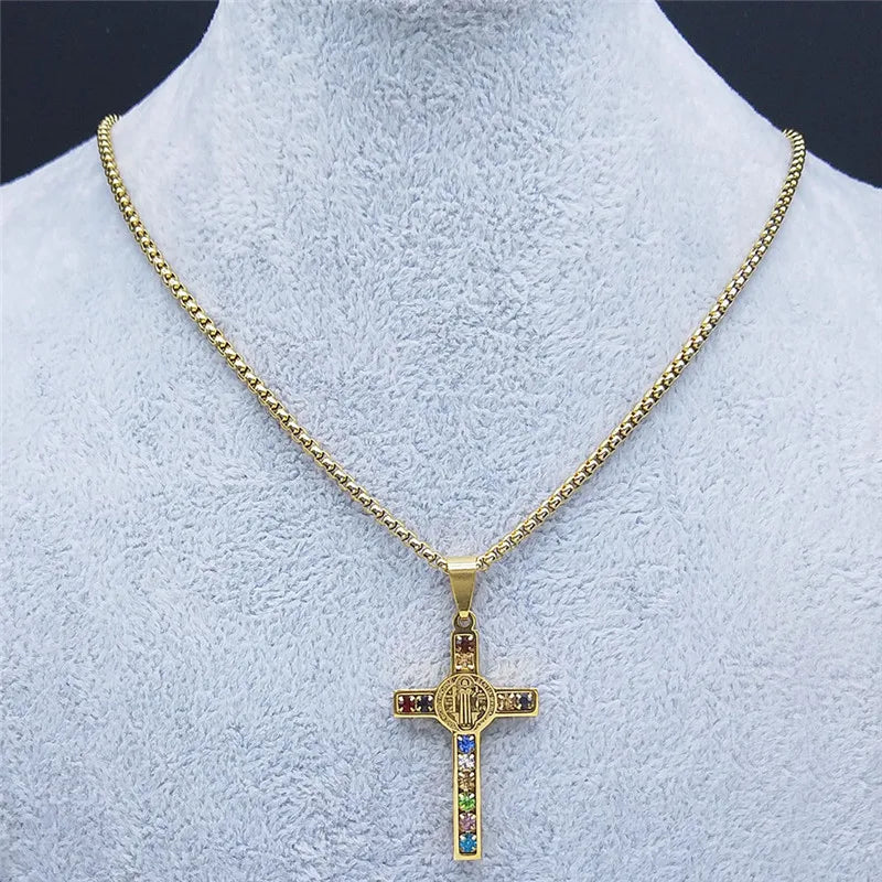 Catholic Jesus Cross Necklace <3