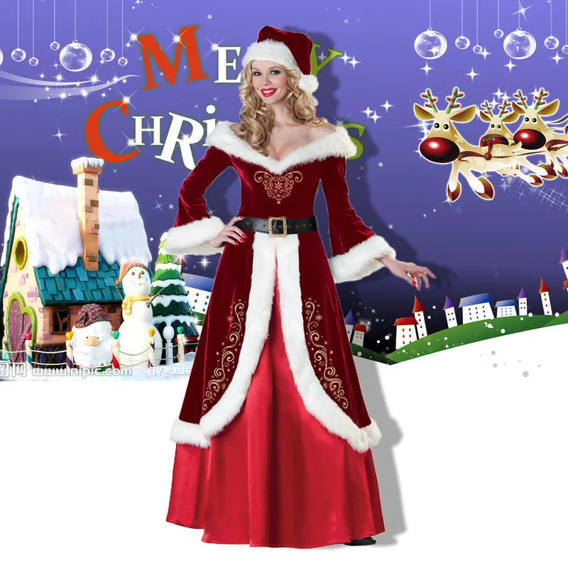 Christmas Santa Claus Costume  Adult