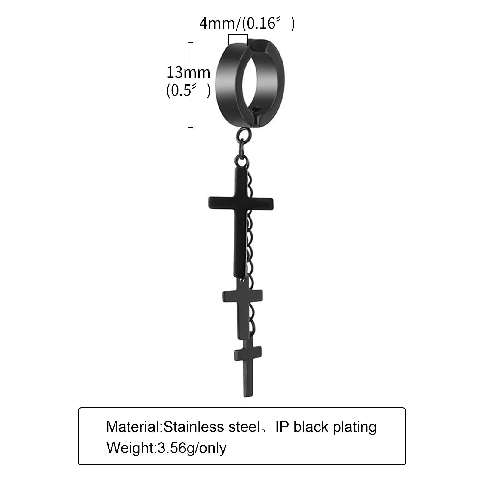 Vnox Earrings for Men Women