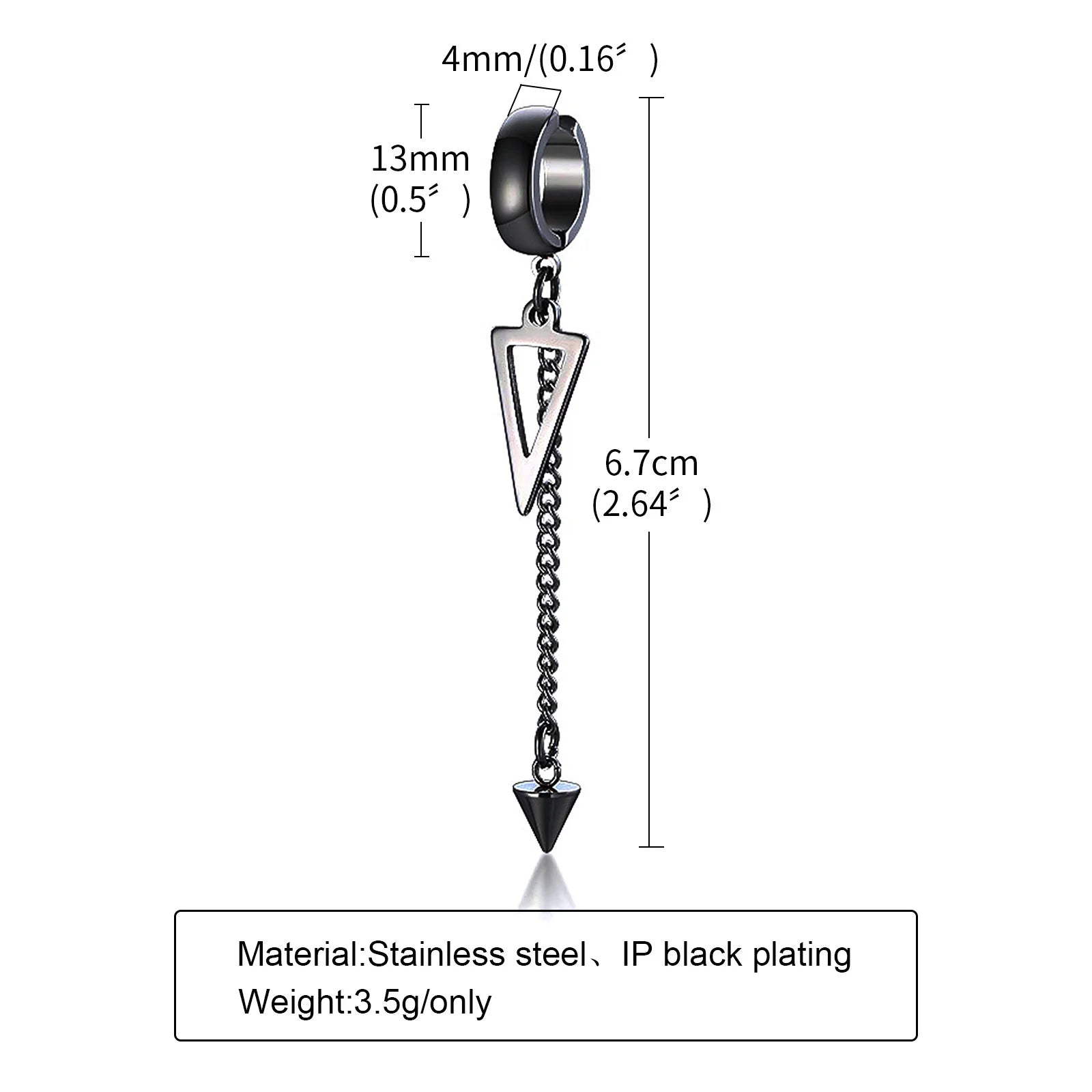 Vnox Earrings for Men Women