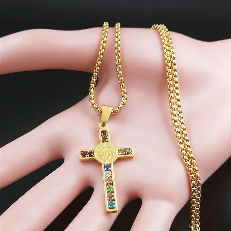 Catholic Jesus Cross Necklace <3