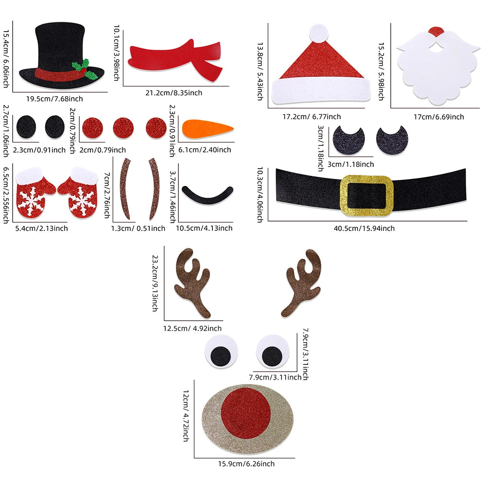 Christmas Door Window Stickers