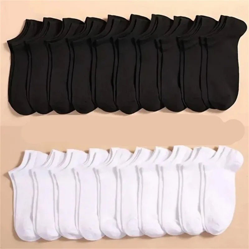 5/10/20 Pairs White Breathable Socks