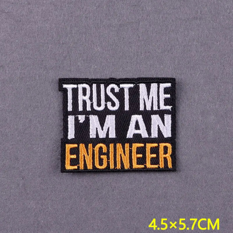 Embroidery Patch Positive Slogan