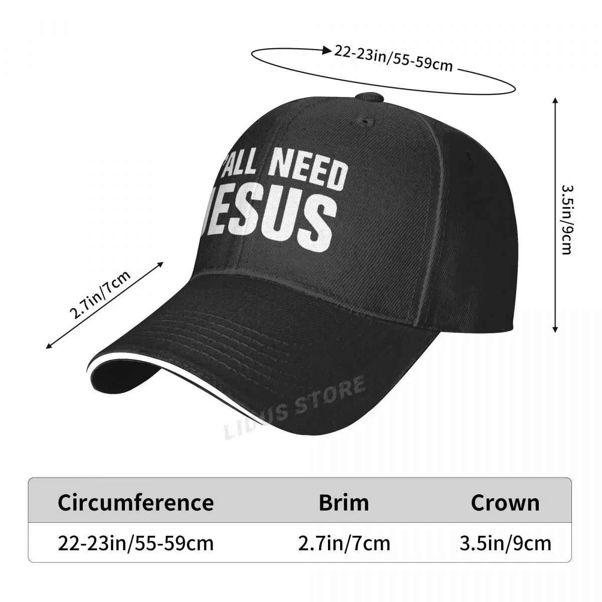 Y'all Need Jesus Baseball Cap ❤️