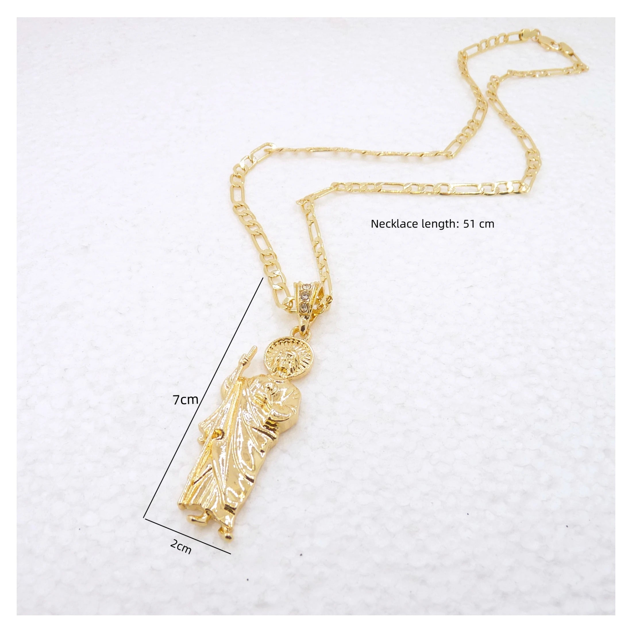 Saint Jude Necklace 14K Gold Plated