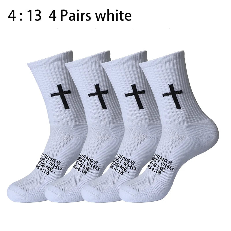 4 Pairs Christian Socks