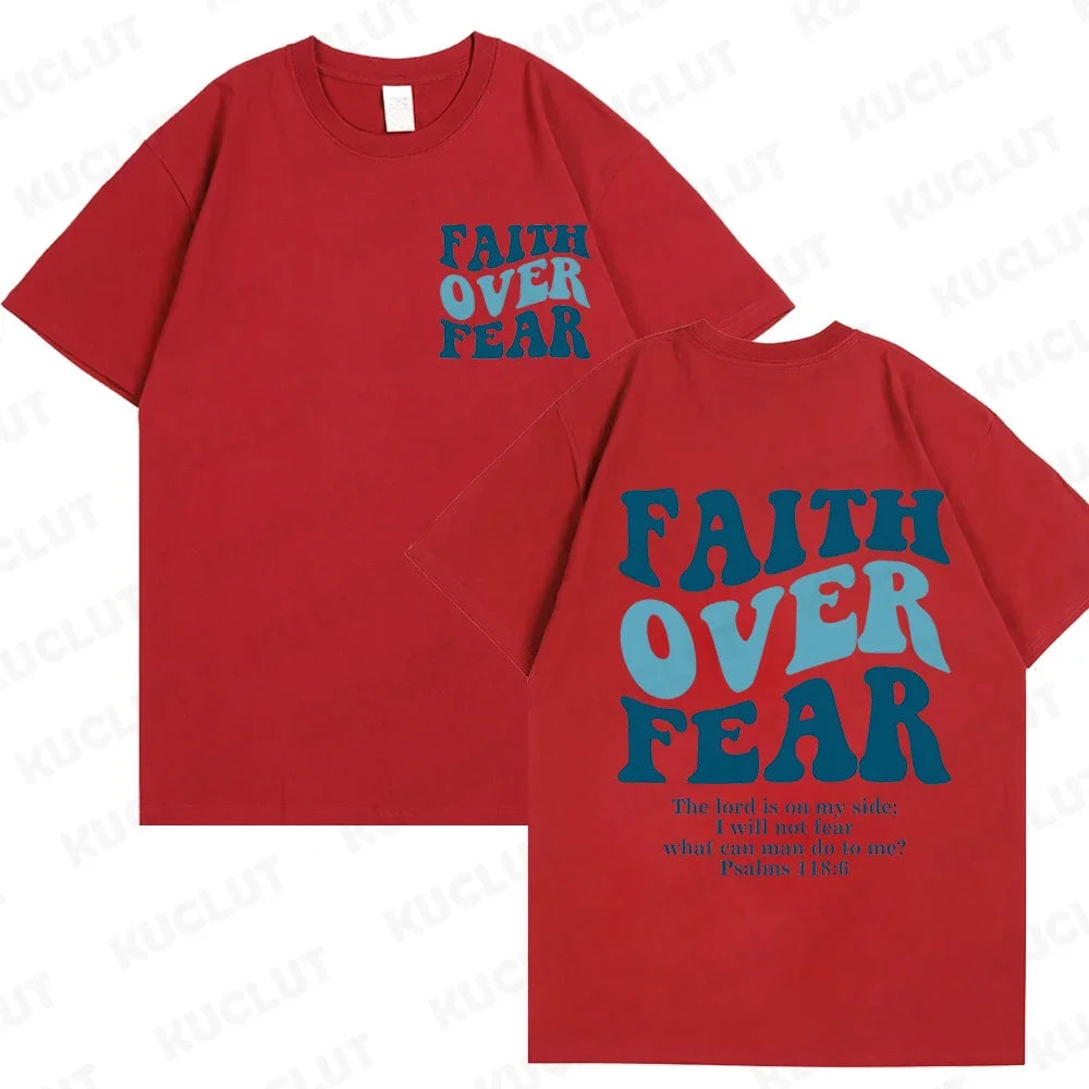 Faith Over Fear Christian  T-shirts