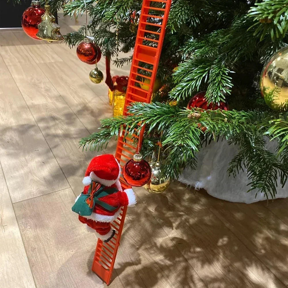 Electric Climbing Ladder Santa Claus Music