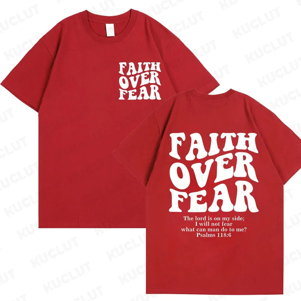 Faith Over Fear Christian  T-shirts