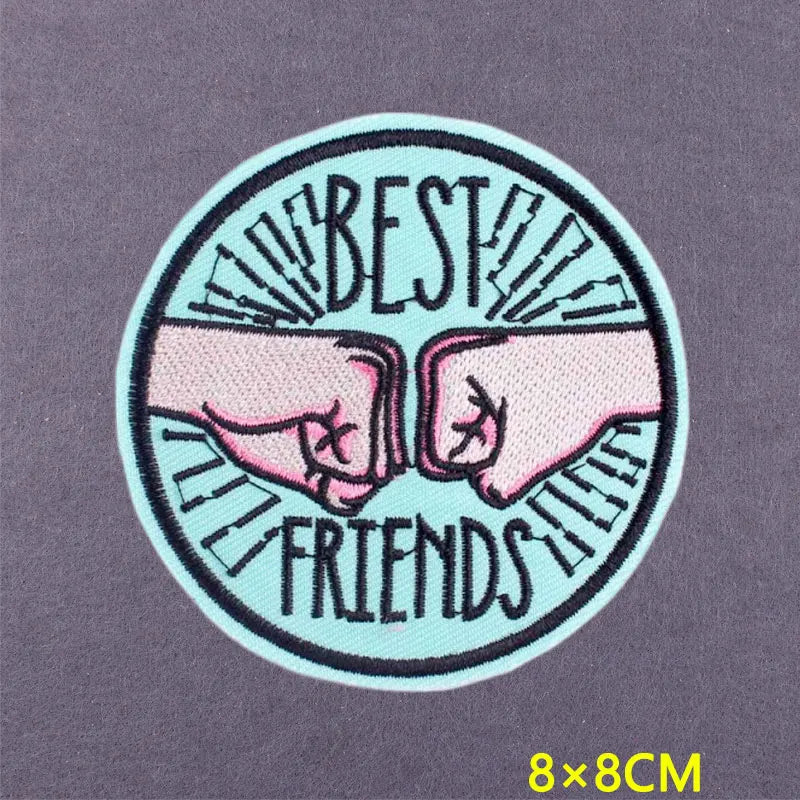 Embroidery Patch Positive Slogan