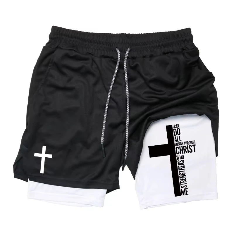 Cross Bible Fitness Shorts 💪 ✝️