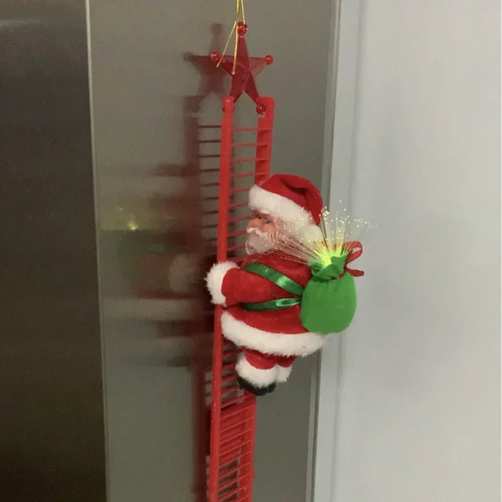 Electric Climbing Ladder Santa Claus Music
