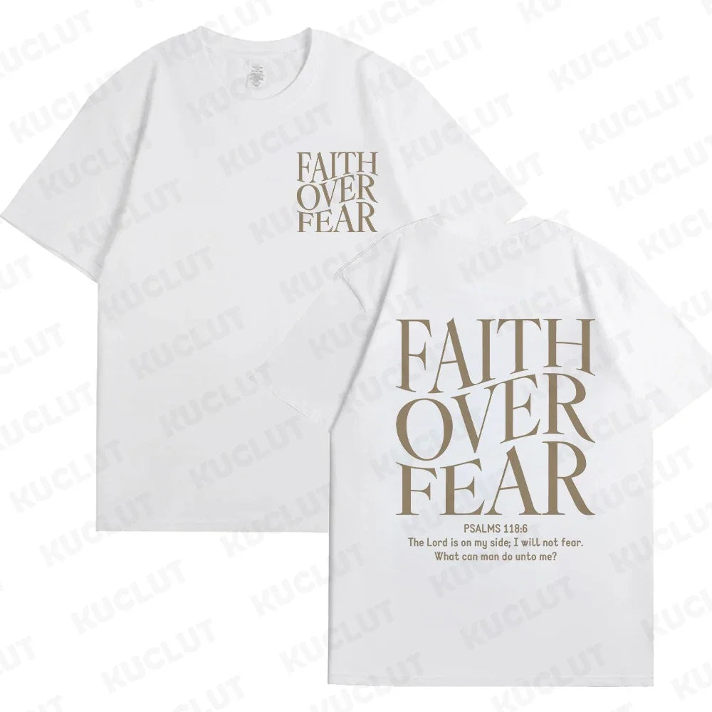 Faith Over Fear Christian  T-shirts