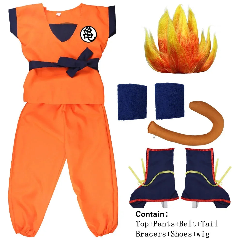 Kids Anime Son Goku Cosplay Costumes