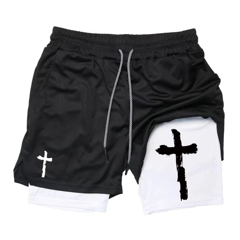 Cross Bible Fitness Shorts 💪 ✝️