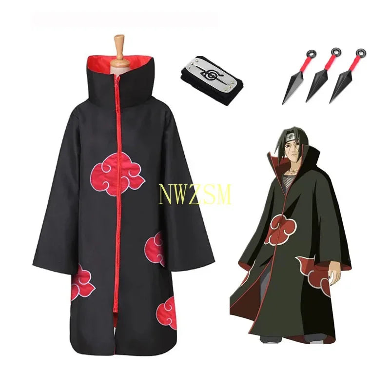 HOT SALE  Anime Naruto Akatsuki Costume