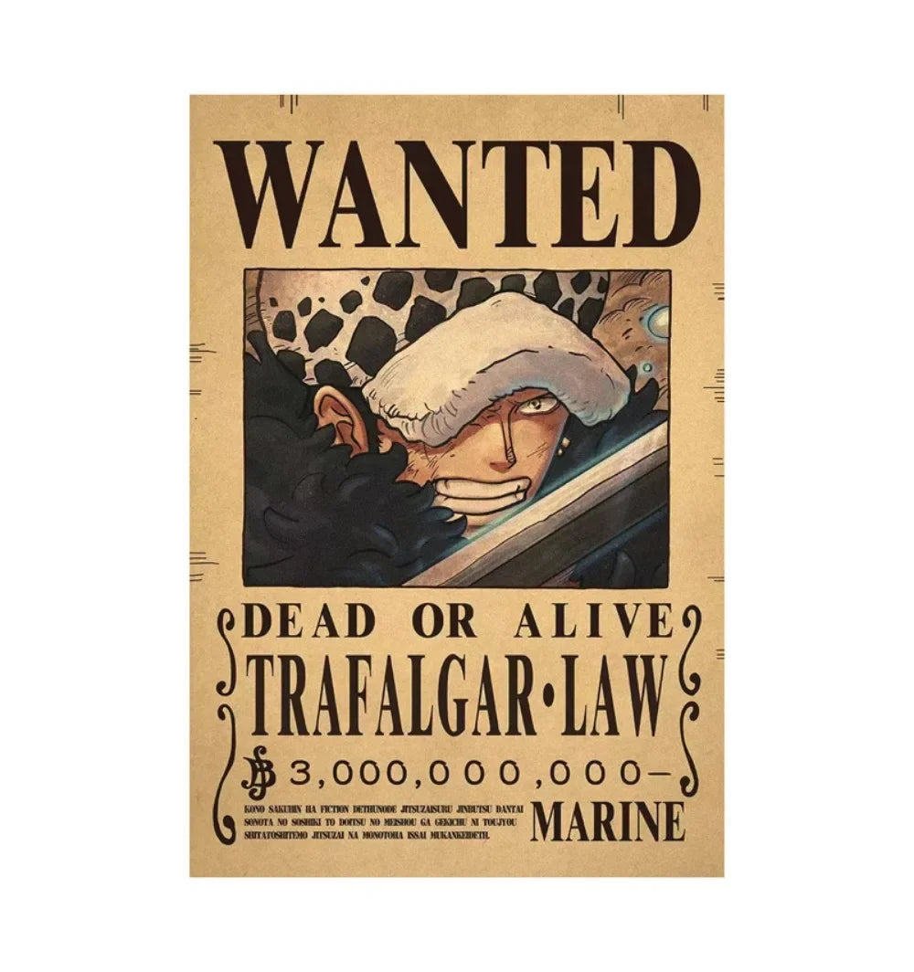 One Piece Anime Bounty Wanted Posters