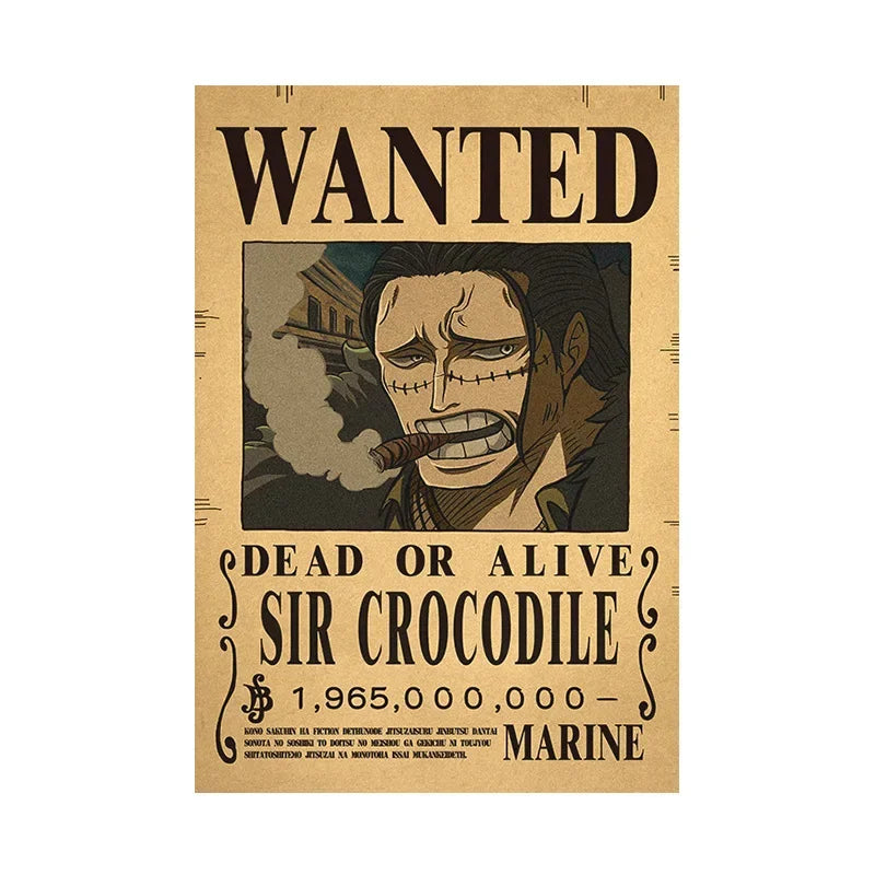 One Piece Anime Bounty Wanted Posters