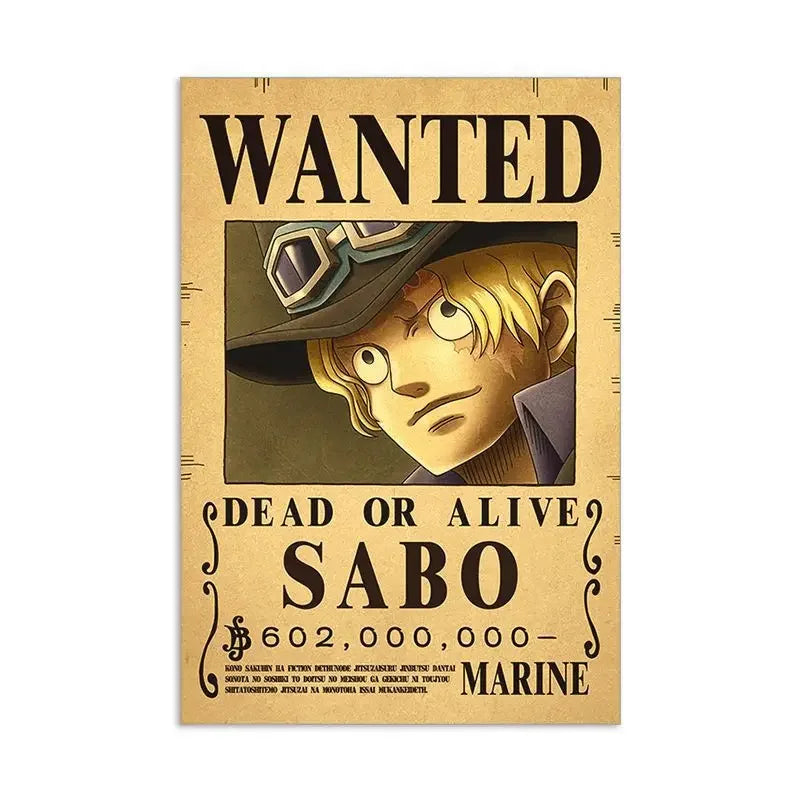One Piece Anime Bounty Wanted Posters