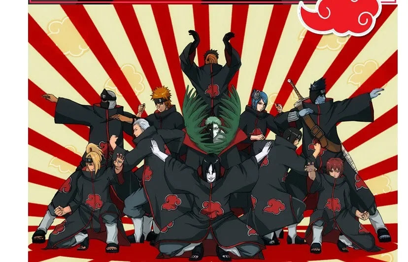 HOT SALE  Anime Naruto Akatsuki Costume