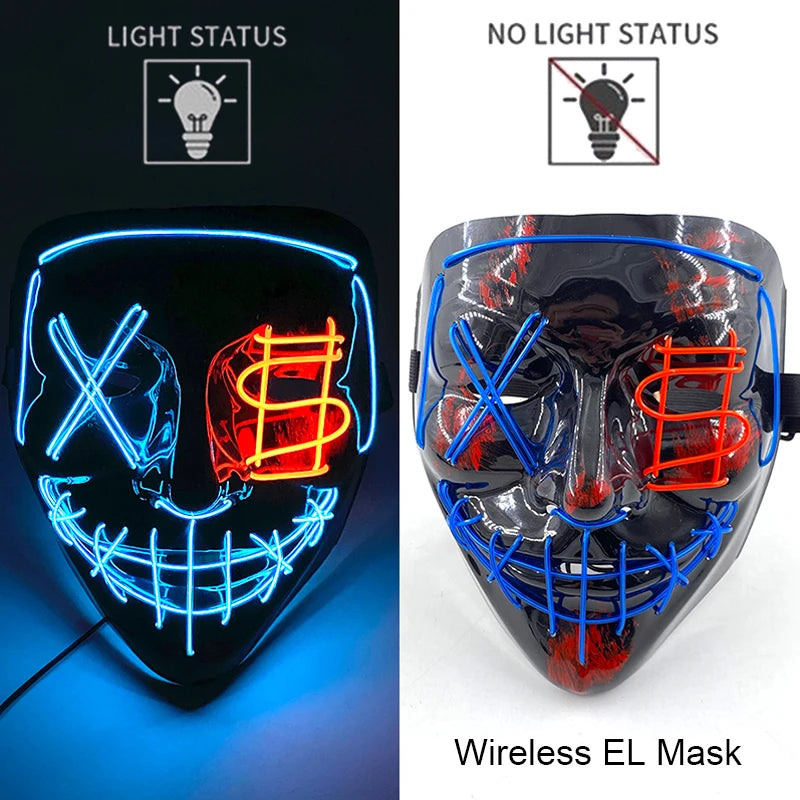 Wireless Neon LED Purge Mask