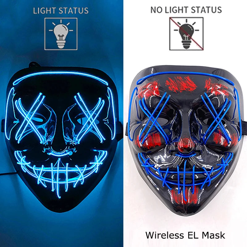 Wireless Neon LED Purge Mask