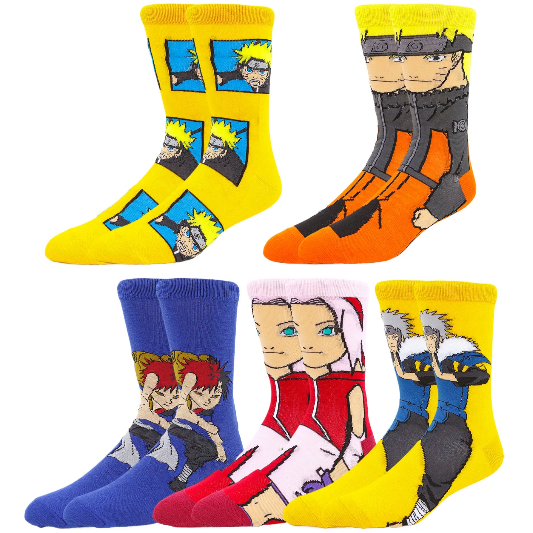 5Pairs BANDAI Pokemon Men Women Socks
