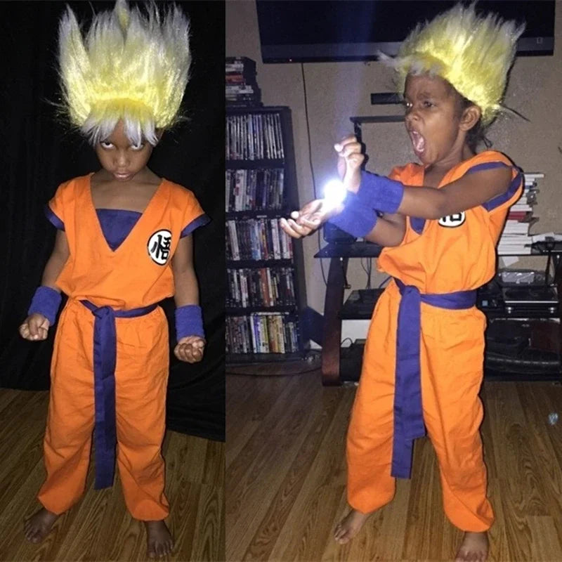 Kids Anime Son Goku Cosplay Costumes