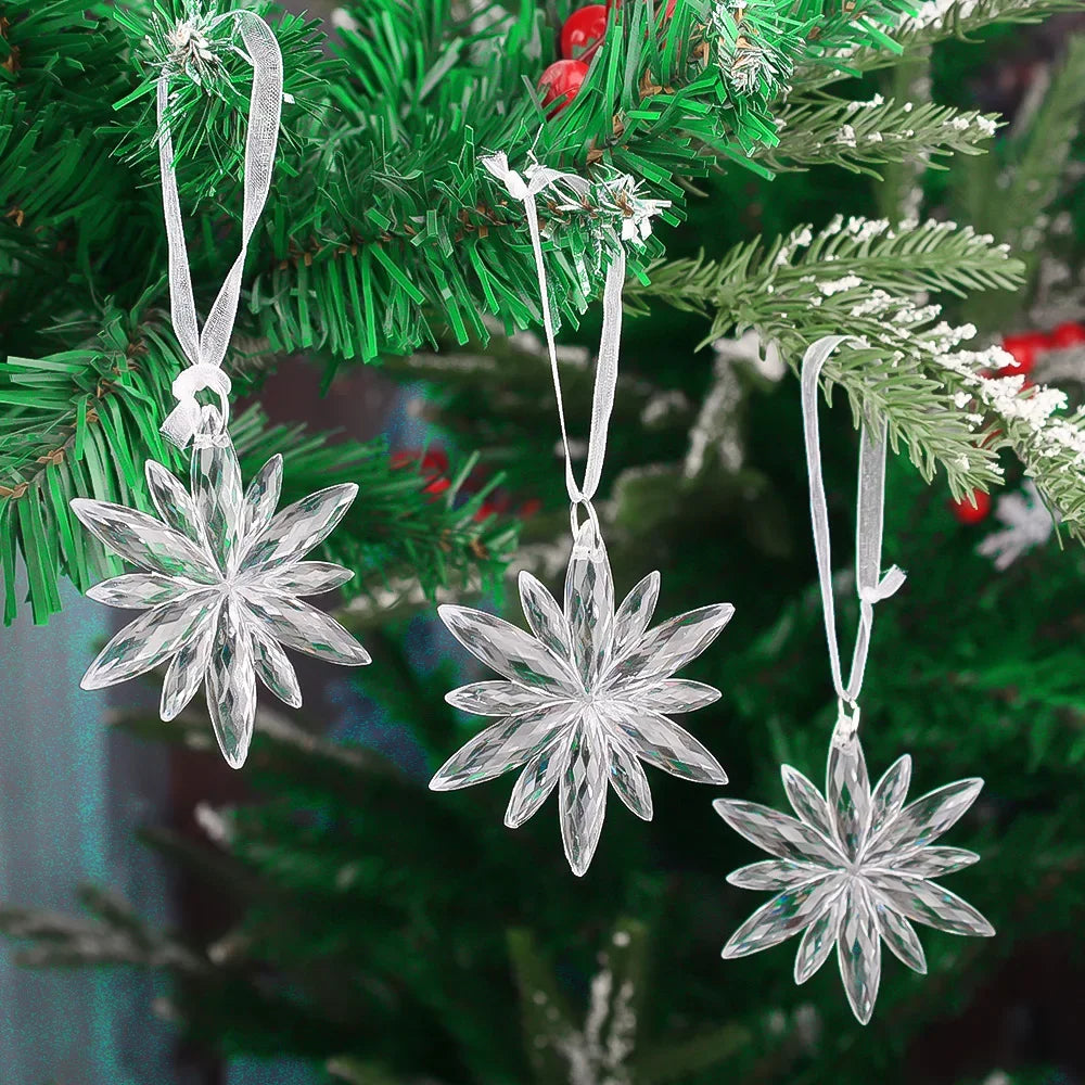 Crystal Christmas Tree Ornaments Snowflake