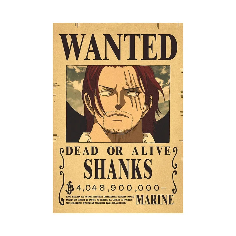 One Piece Anime Bounty Wanted Posters