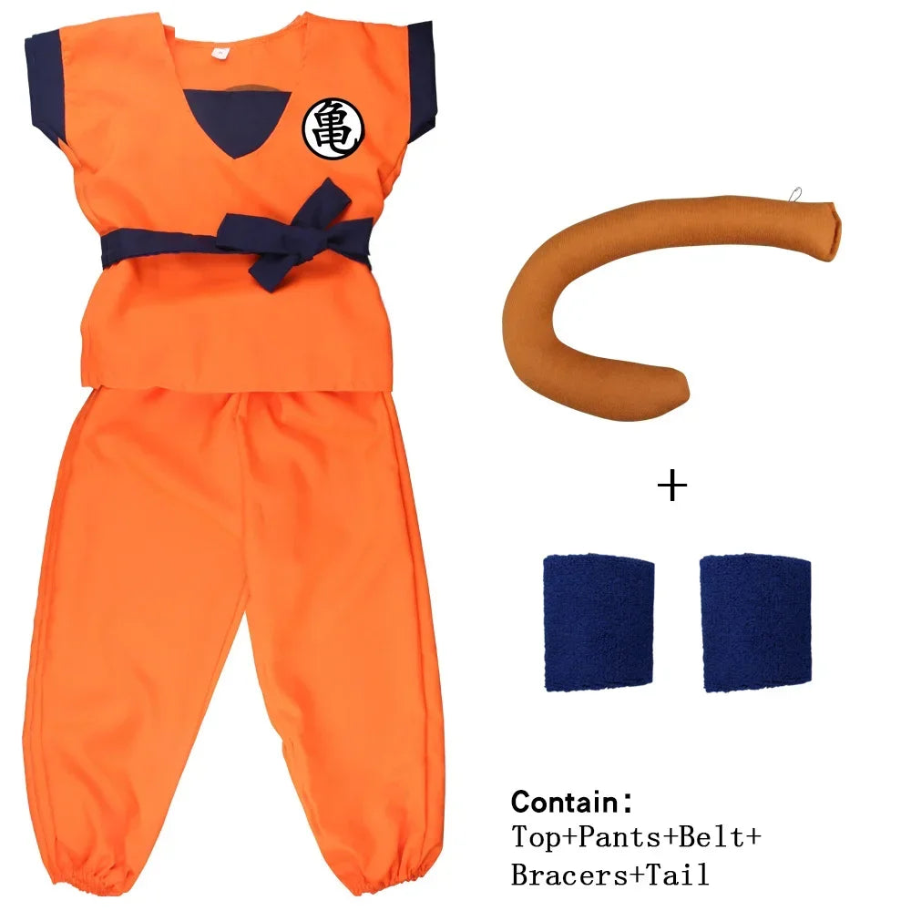 Kids Anime Son Goku Cosplay Costumes