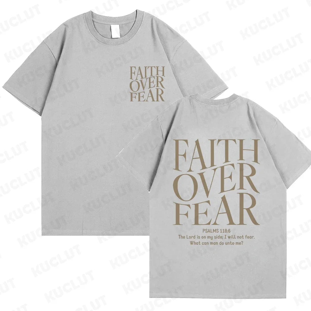 Faith Over Fear Christian  T-shirts