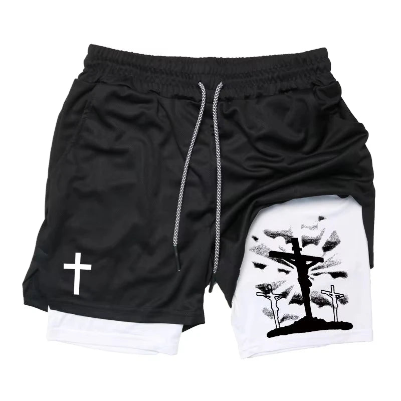 Cross Bible Fitness Shorts 💪 ✝️