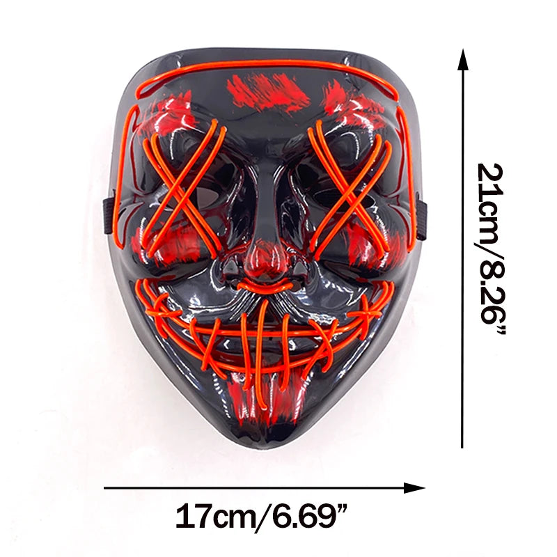 Wireless Neon LED Purge Mask