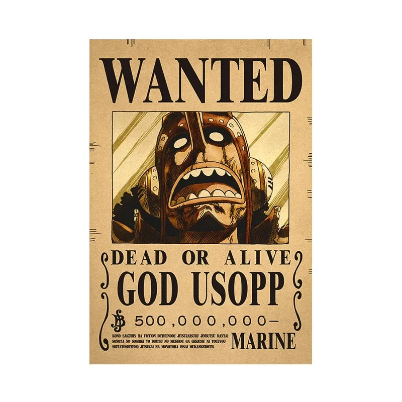 One Piece Anime Bounty Wanted Posters