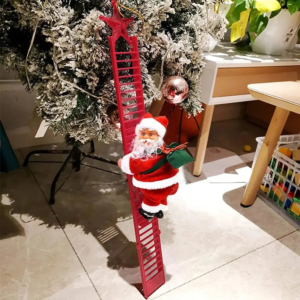 Electric Climbing Ladder Santa Claus Music