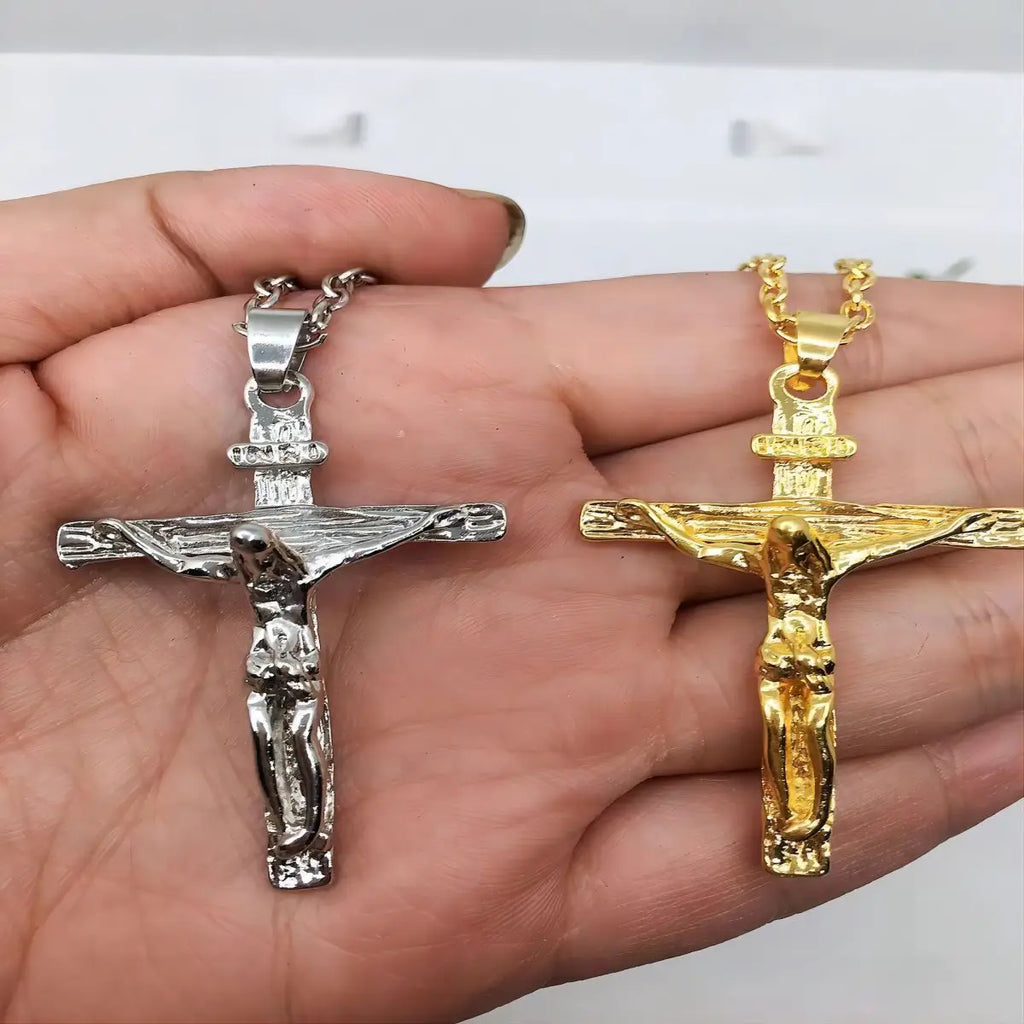 Classic Metal Cross Pendant Necklaces