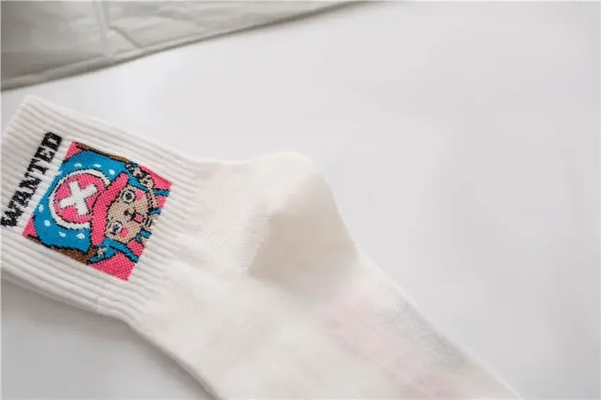 5Pair Anime One Piece Socks