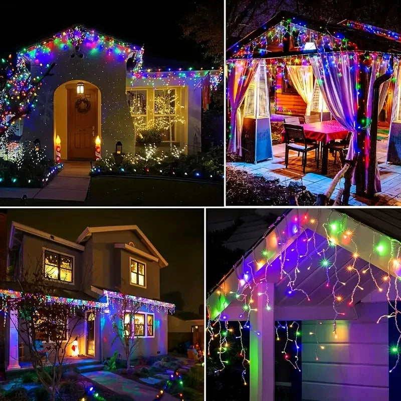 NEW Solar Christmas Icicle Lights