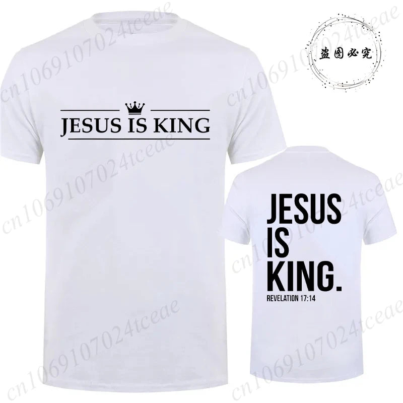 T Shirt Tees for Men Jesus Is King