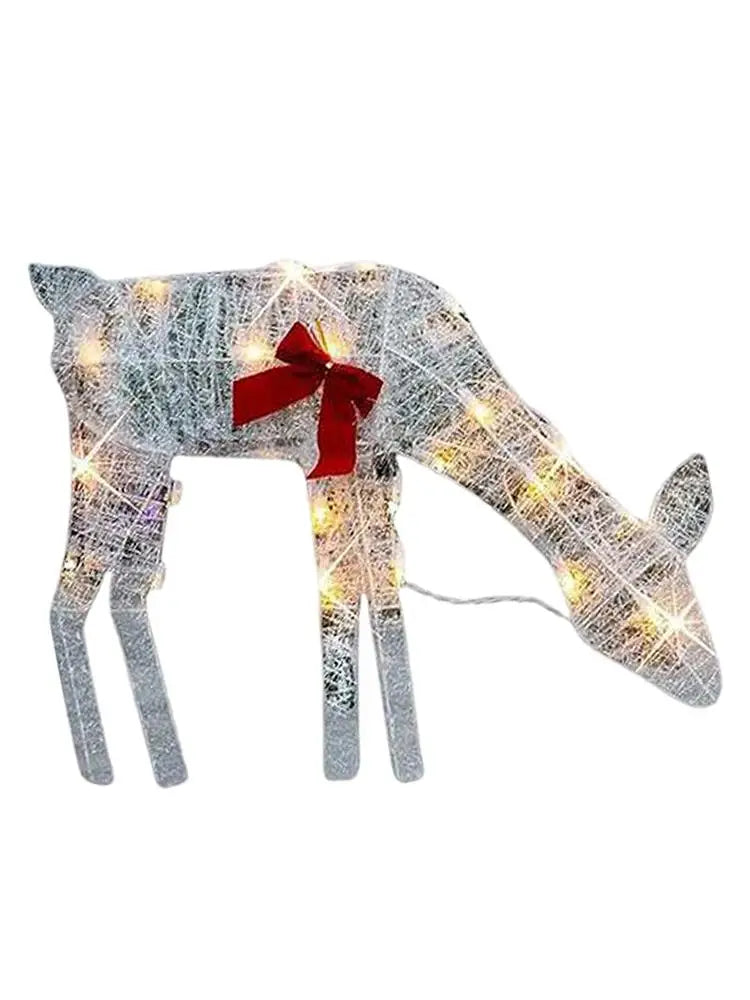LED Light Iron Art Elk Deer