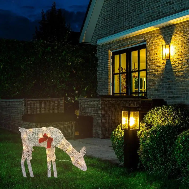 LED Light Iron Art Elk Deer
